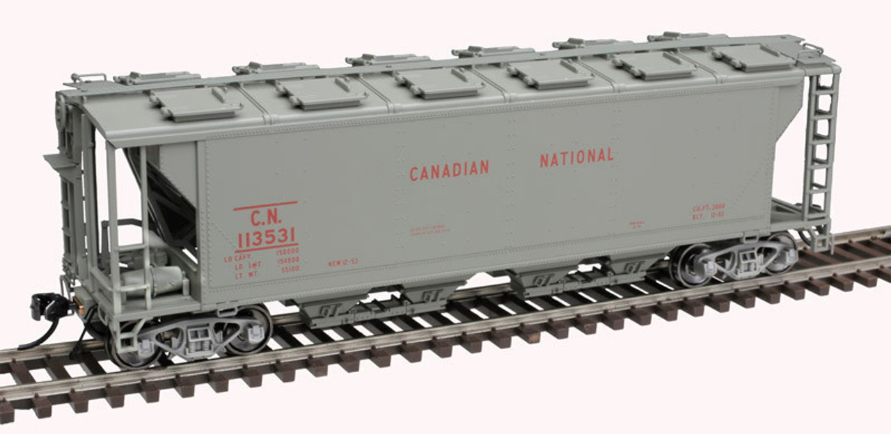 Atlas 20 007 155 HO Slab Side Covered Hopper - Canadian National #113531