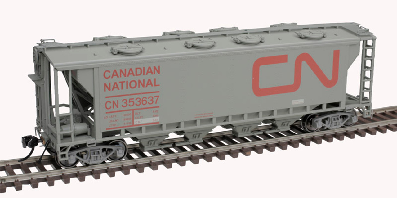 Atlas 20 007 162 HO Slab Side Covered Hopper - Canadian National -Noodle #353620