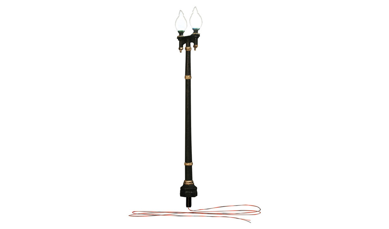 Woodland Scenics JP5632 Double Lamp Post Street Lights - HO Scale