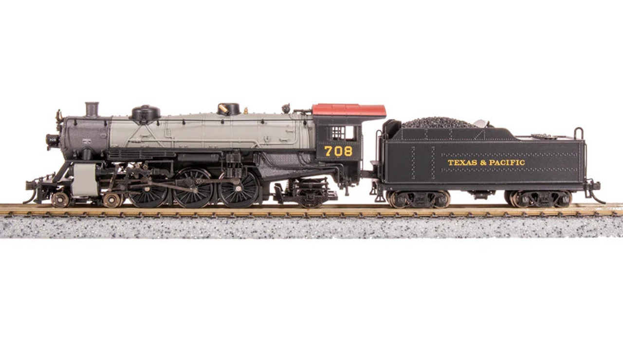 Broadway Limited 8011 N Light Pacific 4-6-2 Paragon 4 Sound/DC/DCC - Texas & Pacific  #713 Gray Boiler