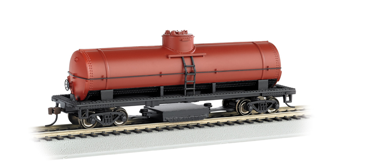 Bachmann 16303 HO Track Cleaning Car Tank Car Unlettered- Oxide Red