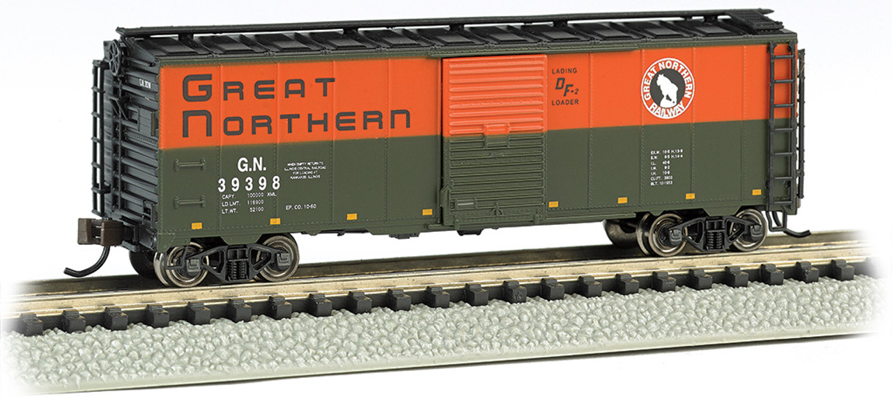 Bachmann 17059 N AAR 40' Steel Box Car - Great Northern