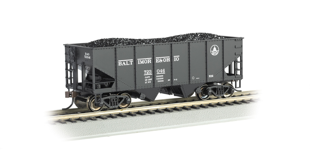 Bachmann 19509 HO 55-Ton 2-Bay USRA Outside Braced Hopper - B & O (Capitol Dome) #723 046