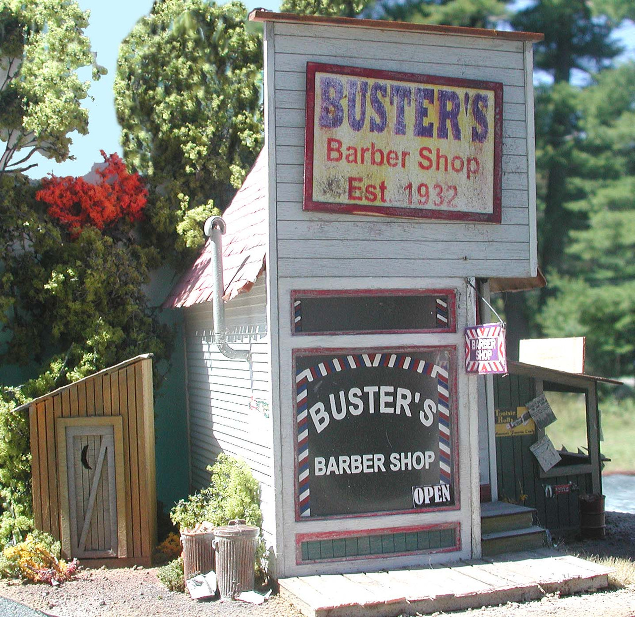 Bar Mills 0164 O Buster's Barber Shop Building Kit