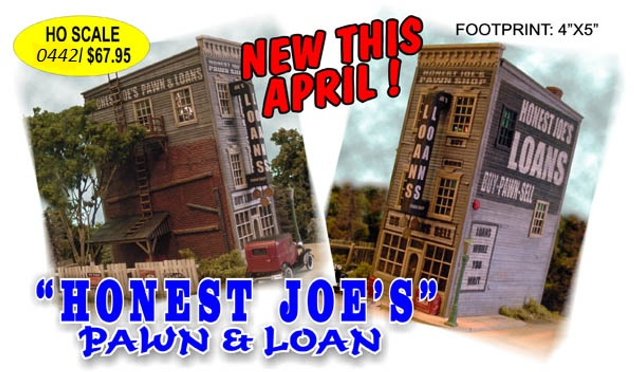 Bar Mills 0442 Ho Honest Joe's Pawn & Loan Building Kit