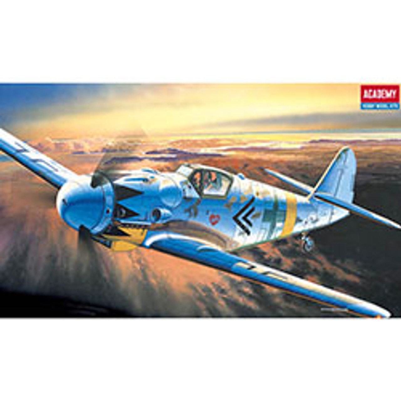 Academy 12454 1/72 BF-109G14 Messerschmitt Plastic Model Kit