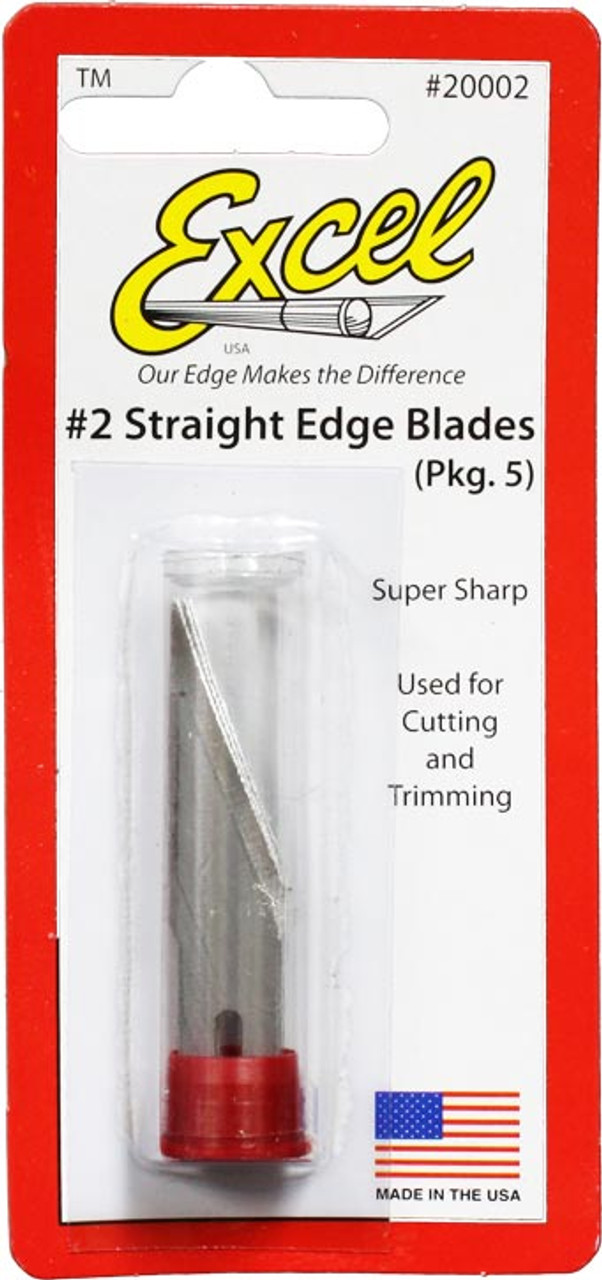 Excel 20002 #2 Super Sharp Straight Edge Blade 5 pcs.