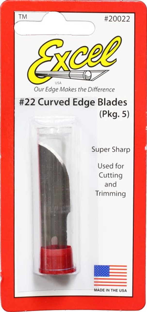 Excel 20022 #22 Curved Edge Blade 5 pcs