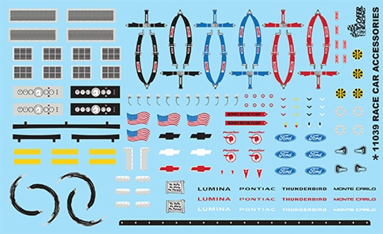 Gofer Racing Decals 11039 1/24 Race Car Accessories Decals