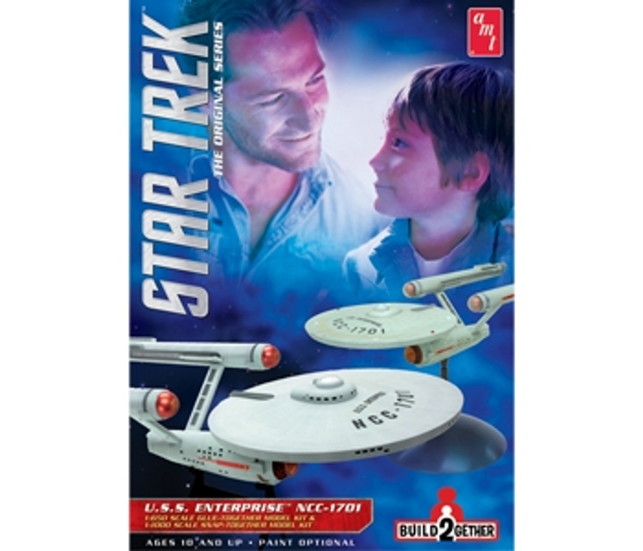 AMT 913 Star Trek U.S.S Enterprise Build 2 Gether Plastic Model Kit