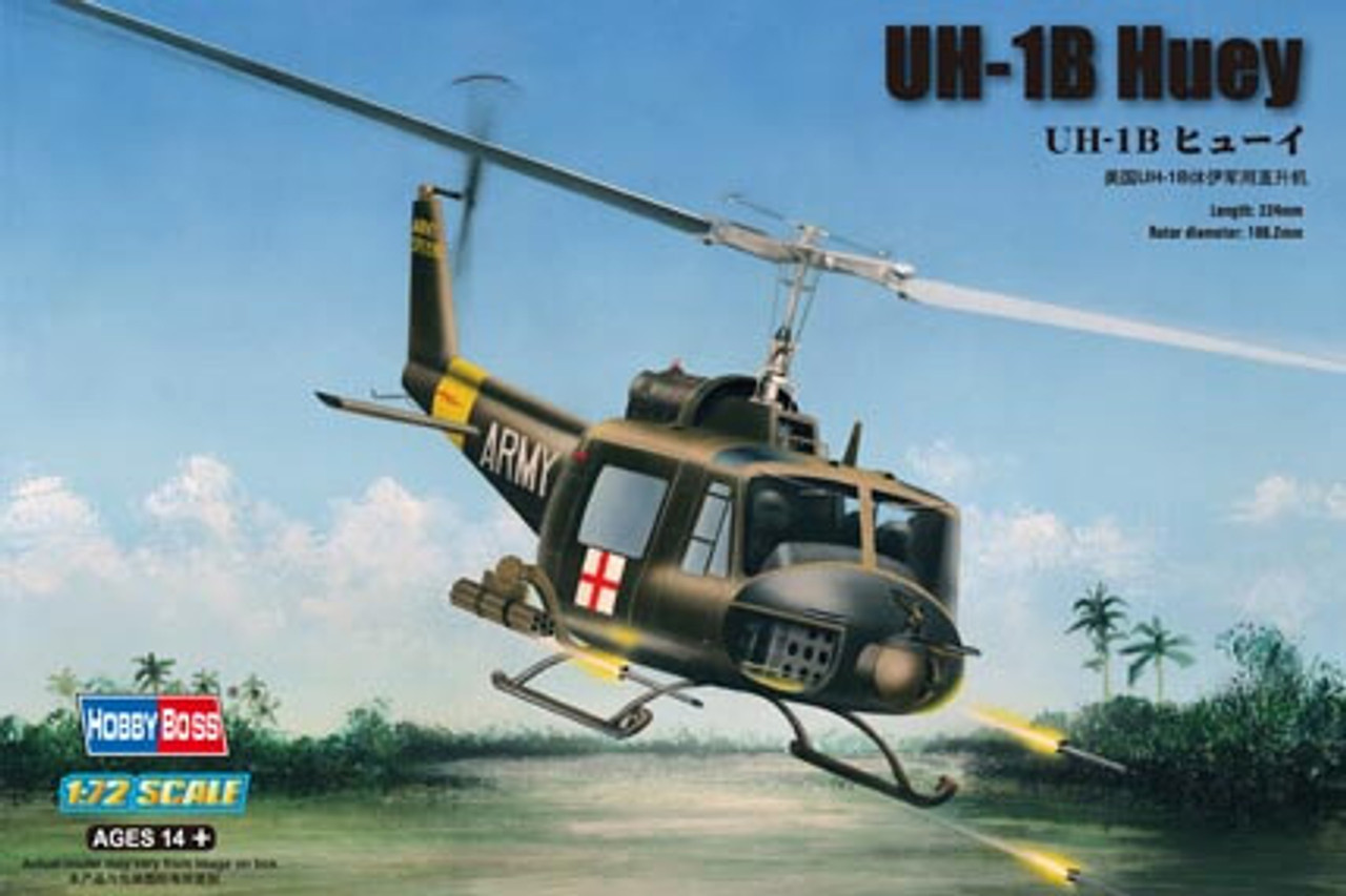 Hobby Boss 87228 1/72 UH-1B HUEY Plastic Model Kit
