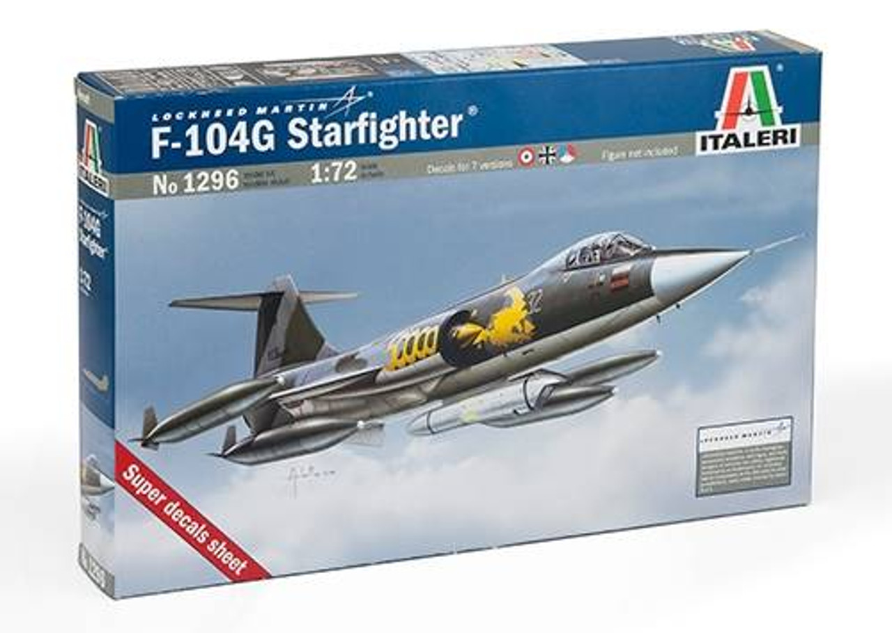 Italeri 1296 1/72 F-104G Starfighter "Recce" Plastic Model Kit