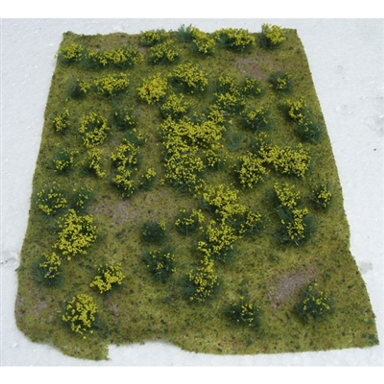 JTT Scenery 95605 HO Flowering Meadow, Yellow 5" x 7" Sheet