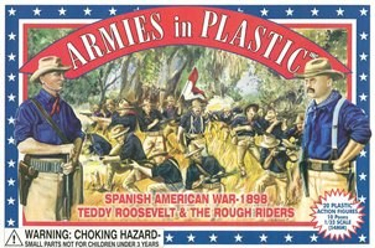 Armies In Plastic 5414 1/32 Spanish American War - 1898 - Teddy Roosevelt and the Rough Riders Toy Soldiers