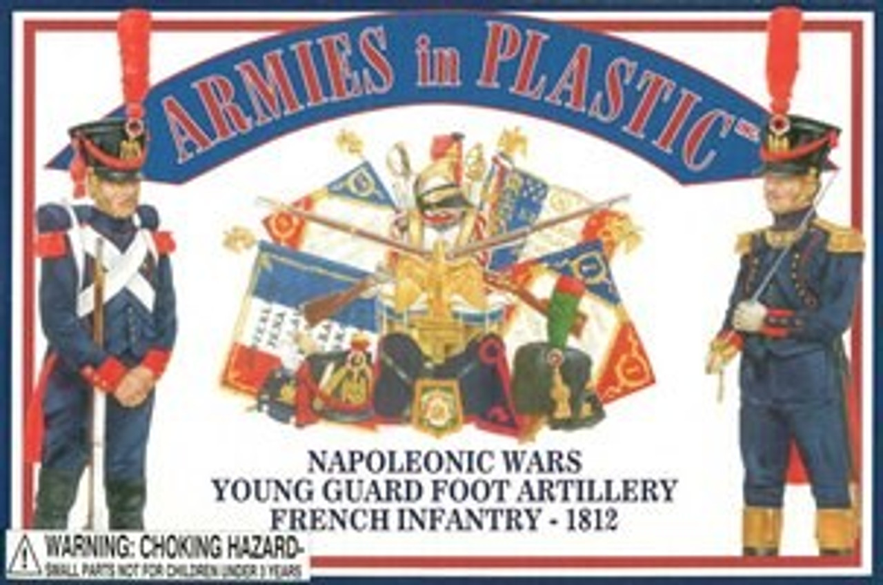 Armies In Plastic 5453 1/32 Napoleonic Wars - Young Guard Foot Artillary French Infantry - 1812 Toy Soldiers