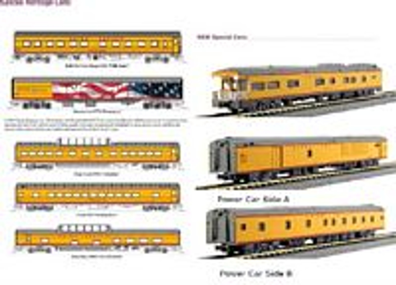 Kato 106-086 N Union Pacific Excursion Train 7-Car Set