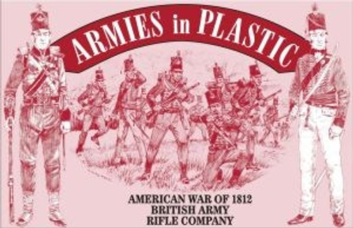 Armies In Plastic 5505 1/32 American War of 1812 - British Army Rifle Company Toy Soldiers