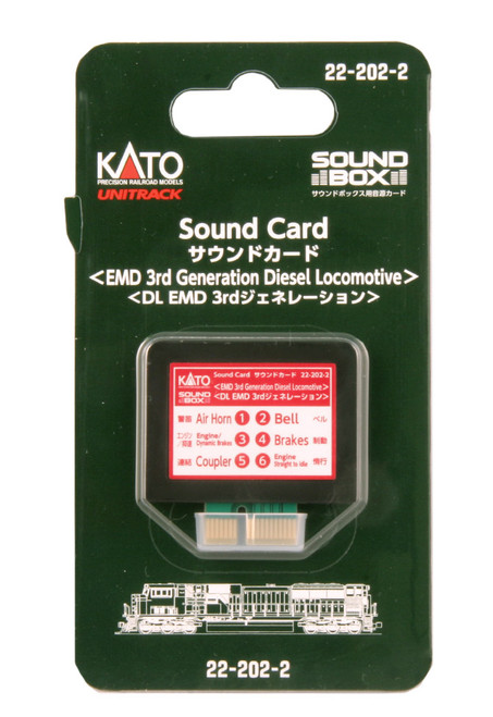 Kato 22-202-2 EMD 3rd Generation Diesel Sound Card