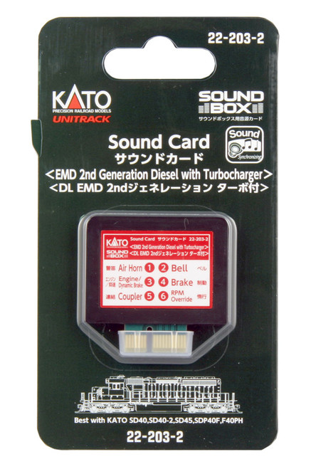 Kato 22-203-2 EMD 2nd Generation Diesel w/ Turbo Soundcard for Sound Box