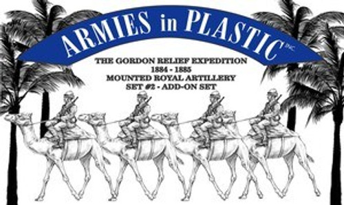 Armies In Plastic 5588 1/32 Gordon Relief Expedition 1884-1885 Mounted Royal Artillery Set #2 (add-on set)