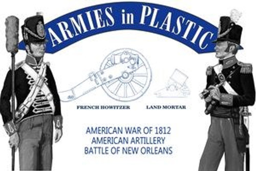 Armies In Plastic 5604 1/32 American War of 1812 - American Artillery Toy Soldiers