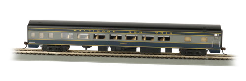 Bachmann 14203 Ho Smooth Side Coach B&O w/Lighted Interior