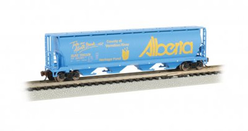 Bachmann 19158 N 4 Bay Cylindrical Grain Hopper - Alberta - Vermillion River