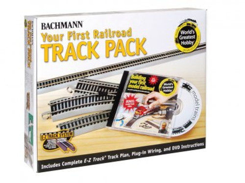 Bachmann 44596 HO E-Z Track Nickel Silver First Railroad Track Pack Box