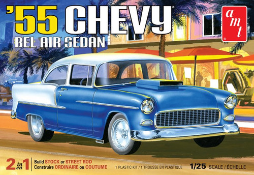 AMT 1119 1/25 1955 Chevy Bel Air Sedan Plastic Model Kit