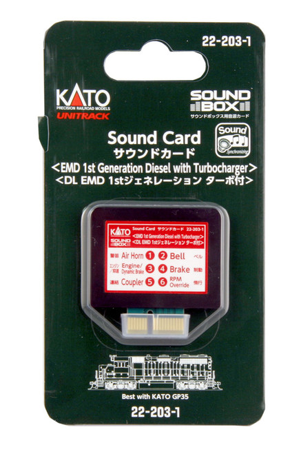 Kato 22-203-1 EMD 1st Generation Diesel with Turbocharger Sound Card