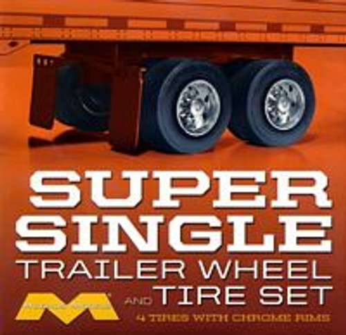 Moebius 1018 1/25 Trailer Wheel & Tire Set