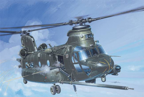 Italeri 1218 1/72 MH-47E SOA Chinook Helicopter Plastic Model Kit