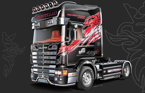 Italeri 3922 1/24 Scania 164L Topclass Plastic Model Kit