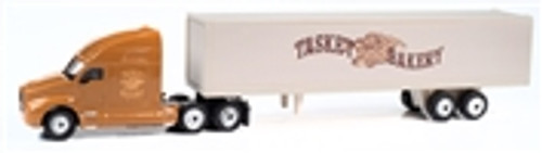Classic Metal Works TC107 HO TraxSide Collection 2000's Semi Tractor Trailer Set (Tasket Bakery)