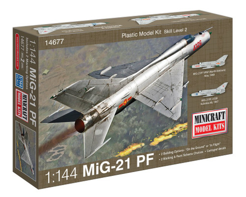 Minicraft 14677 1/144 MIG 21 USSR  Model Kit