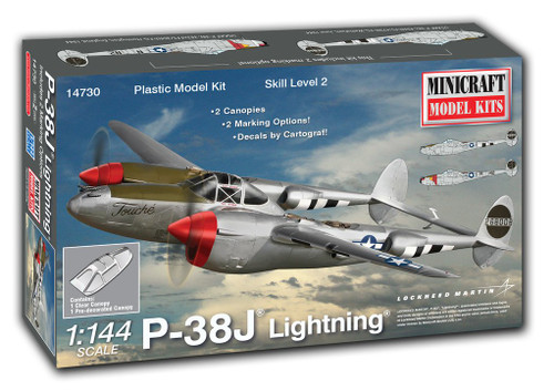 Minicraft 14730 1/144 P-38J Lightning Model Kit