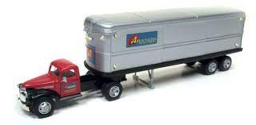 Classic Metal Works 31172 Ho 1941-46 Chevrolet Tractor Trailer Set - Associated Truck Lines