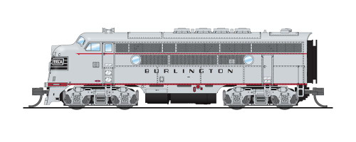 Broadway Limited 6840 N EMD F3A, CBQ 9960C, Aluminum w/ Black Nose Stripes, Paragon4 Sound/DC/DCC