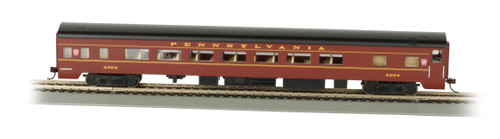 Bachmann 14201 HO PRR Smooth-Side Coach W/ Lighted Interior