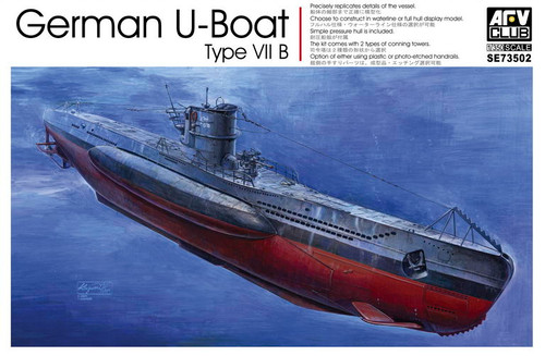 AFV Club SE73502 1/350 German U-Boat Type Vii B Plastic Model Kit