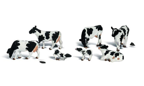 Woodland Scenics A2187 Holstein Cows - N scale