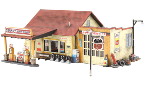 Woodland Scenics PF5203 Sonny's Super Service - N Scale Kit