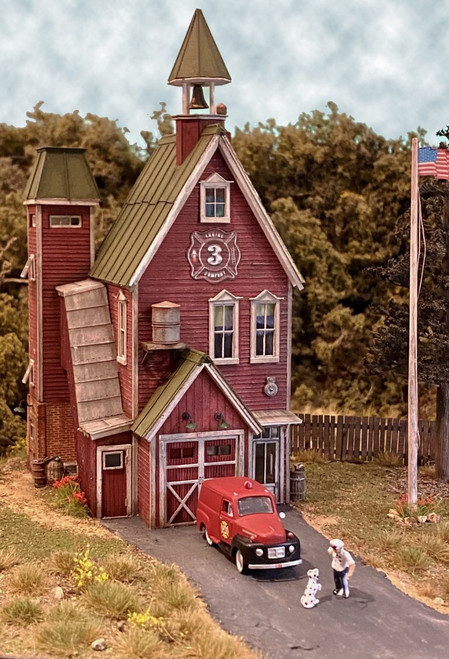 Bar Mills 0612 HO Smokey Hill Fire Company Building Kit