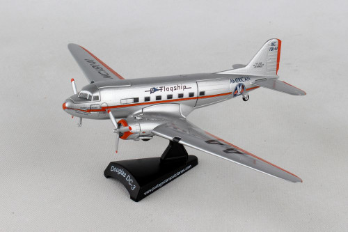 Daron PS5559-2 Postage Stamp 1/144 American DC-3 Flagship Tulsa