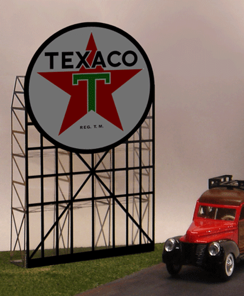 Miller Engineering 5182 Ho/N Texaco Roadside Billboard