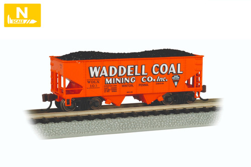 Bachmann 19561 N USRA 55-Ton 2-Bay Hopper- Waddell Coal #103