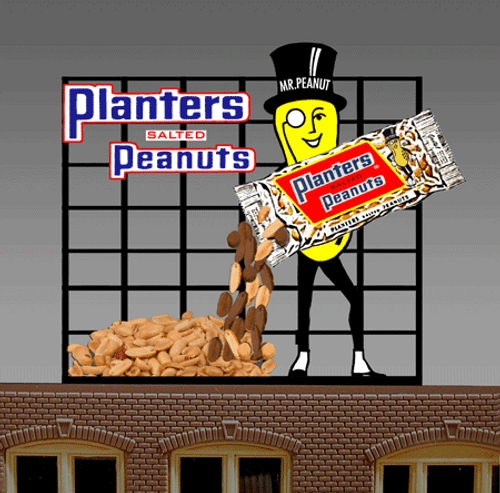 Miller Engineering 7062 N/HO Planters Peanuts Billboard
