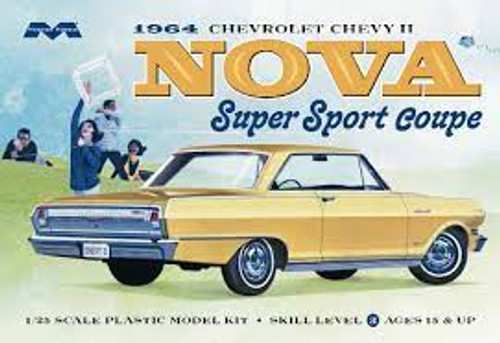 Moebius Models 2320 1/25 1964 Chevrolet Chevy II Nova Super Sport Coupe Model Kit