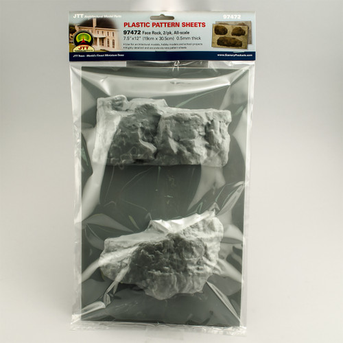 JTT Scenery 97472 Pattern Sheets Face Rock All-scale 2/Pack