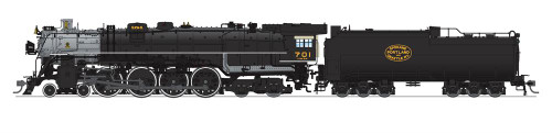 Broadway 6968 Ho SP&S E-1 4-8-4 #701 Paragon4 Sound DC/DCC, Smoke